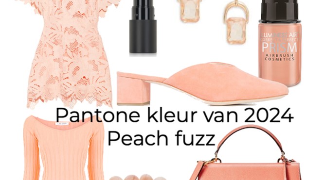 De Pantone-kleur van 2024 is Peach Fuzz.