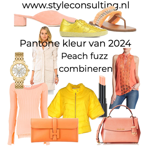 Pantone kleur van 2024 is Peach Fuzz.