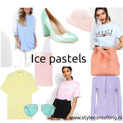 Voorbeelden van ijspastels/ ice pastels.