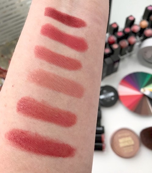 Lipstickkleuren voor diepe kleurtypes.