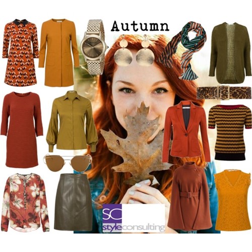 Kleuren en kleding voor het herfsttype.