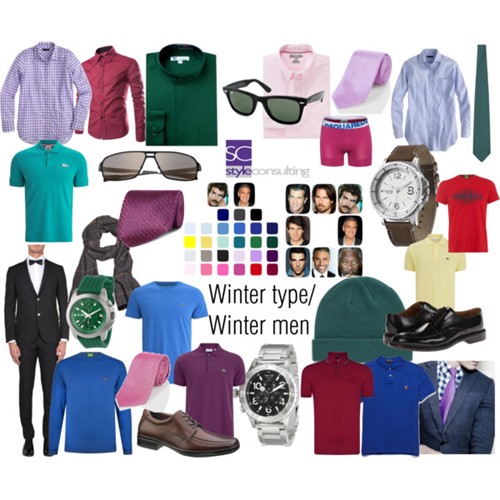 Kleuren en kleding voor het mannelijke wintertype