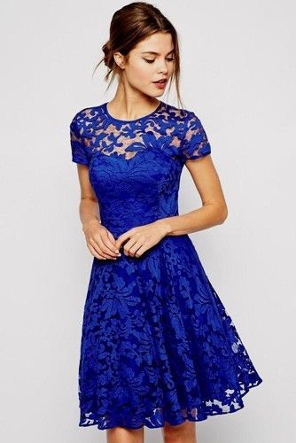 Draag eens een little blue dress!