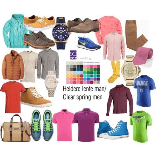 Kleuren en kleding voor het heldere lentetype.