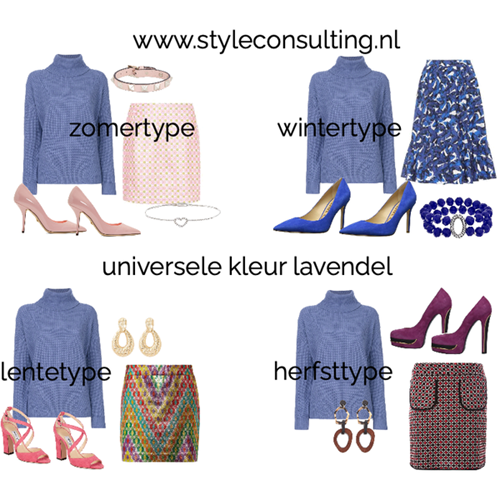 Universele kleuren voor je kleding: lavendel.