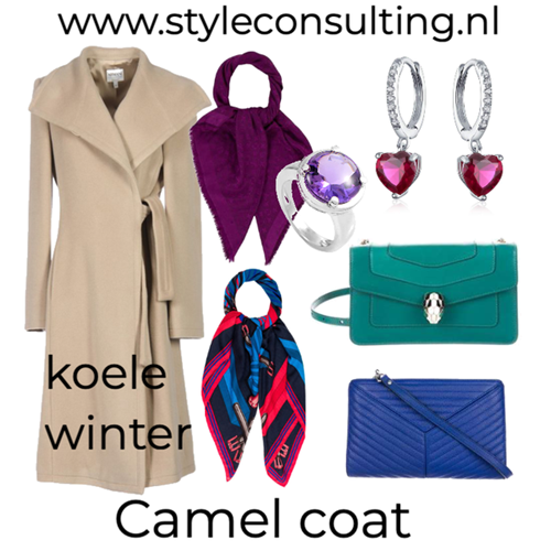 Camel jas/ camel coat voor het wintertype.