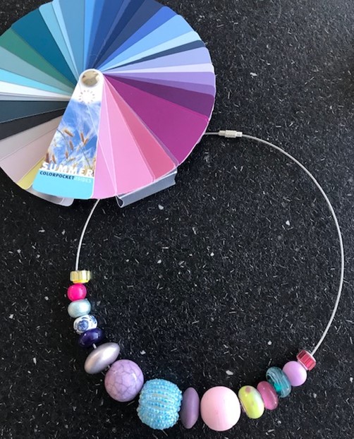 Ketting, halsketting, accessoires, sieraden voor zomertype.