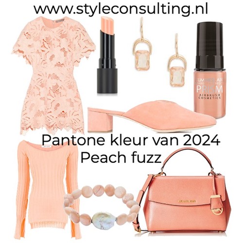 Pantone kleur van 2024 Peach Fuzz