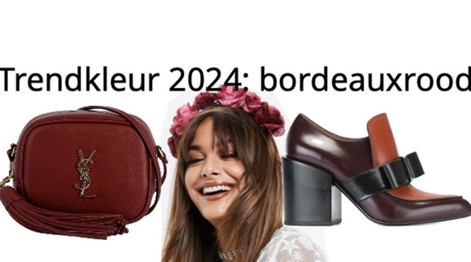 Dé trendkleur van 2024: 'bordeauxrood' of 'burgundy'.
