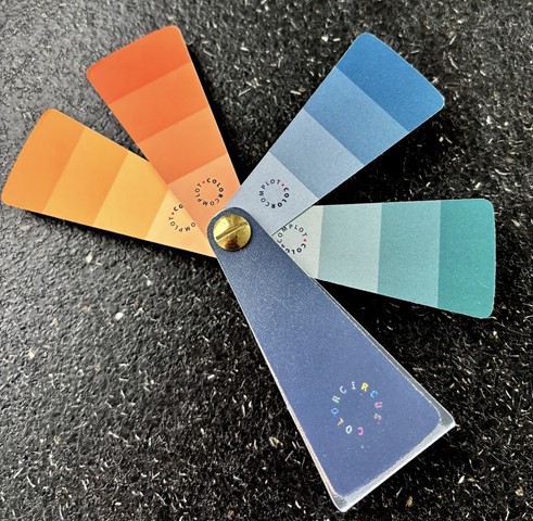 2 sides pocket waaier van het warme herfsttype (kleuradvies)