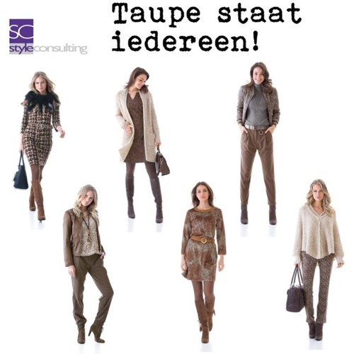 De kleur taupe staat iedereen.