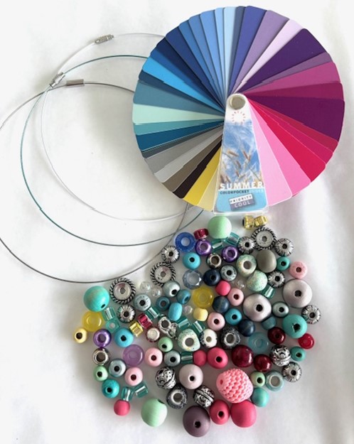 Set met 3 spangen voor het koele zomertype.