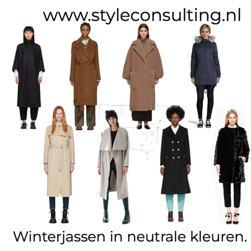 Winterjassen in neutrale kleuren.
