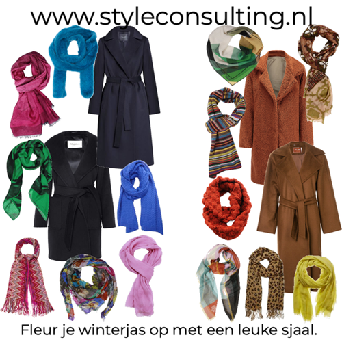 Fleur je winterjas op met een leuke sjaal.