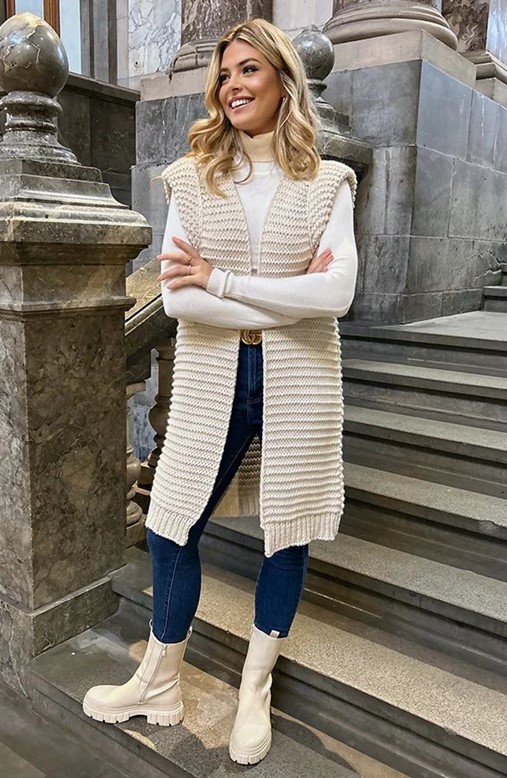 Het lange gilet.