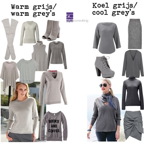 Warm grijs en koel grijs.