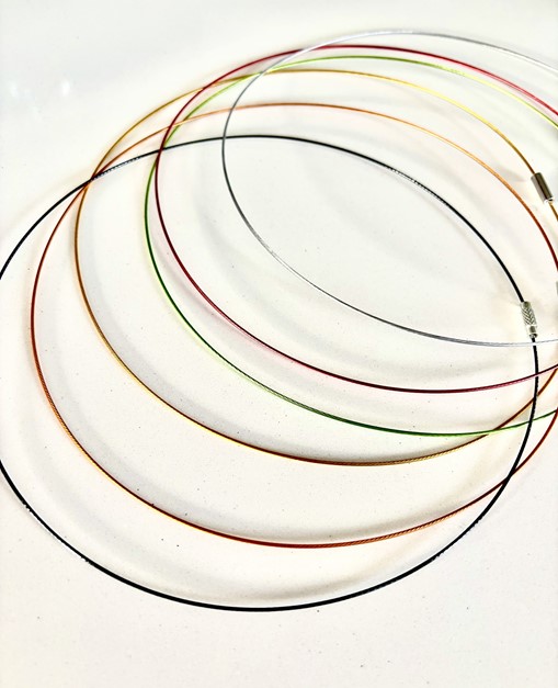 Spangen 54 cm, ketting voor vrouwen met een maatje meer.