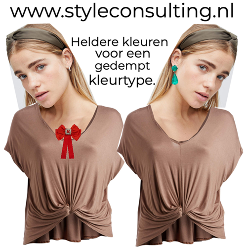 Heldere kleuren voor een gedempt kleurtype.