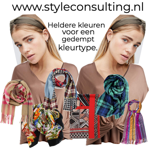 Hoe kun je een heldere kleur dragen als je een gedempt kleurtype bent?