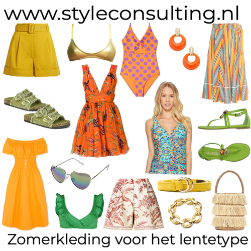 Zomerkleding voor het lentetype.