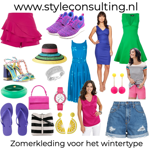 Zomerkleding voor het wintertype.