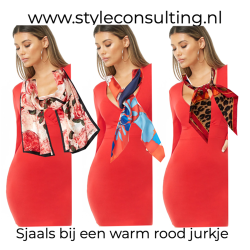 Combineren met warm rood.