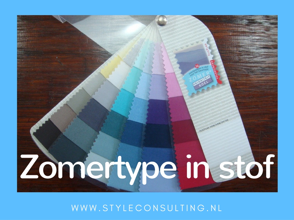 Kleurenwaaier stofstaaltjes koele zomertype Colour me Beautiful