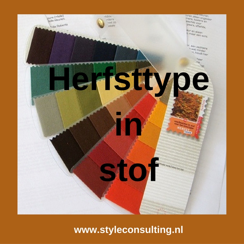 Kleurenwaaier stofstaaltjes warme herfsttype Colour me Beautiful 