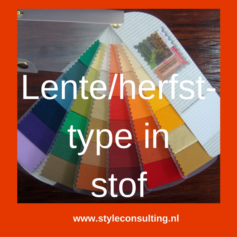 Kleurenwaaier stofstaaltjes lente/herfsttype 10 seizoenen systeem