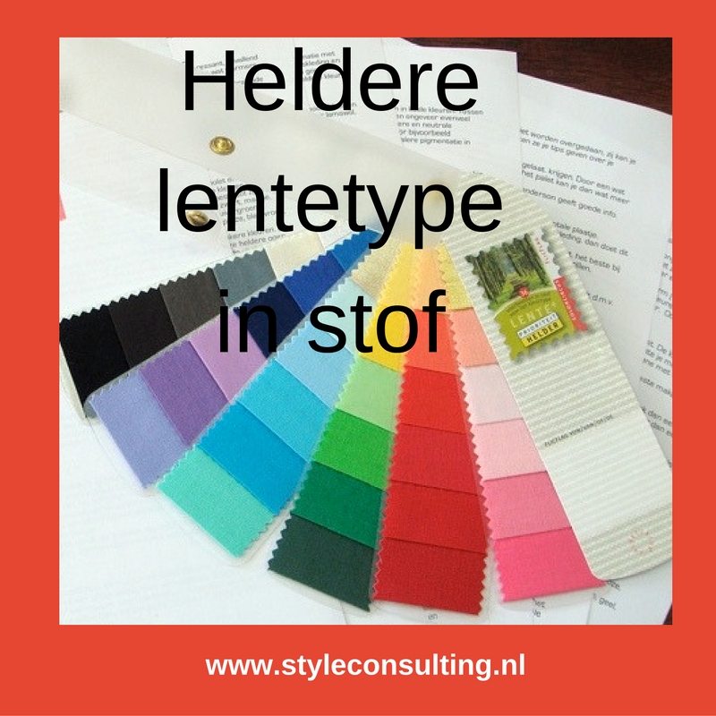 Kleurenwaaier stofstaaltjes heldere lentetype Colour me Beautiful