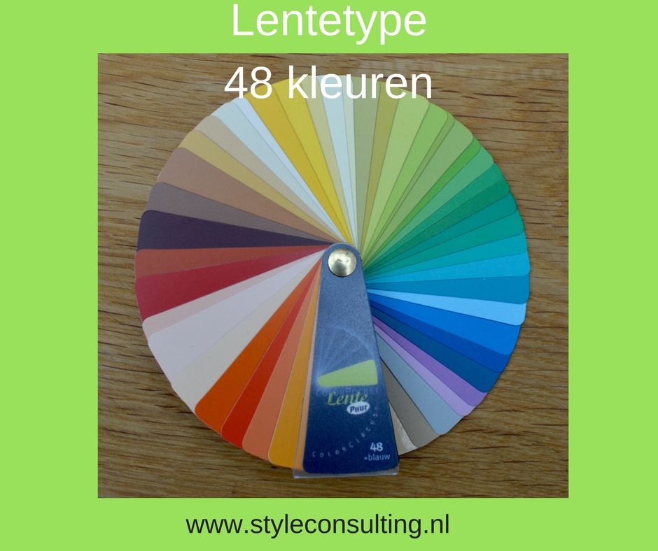 Kleurenwaaier warme lentetype 48 kleuren Colour Me Beautiful