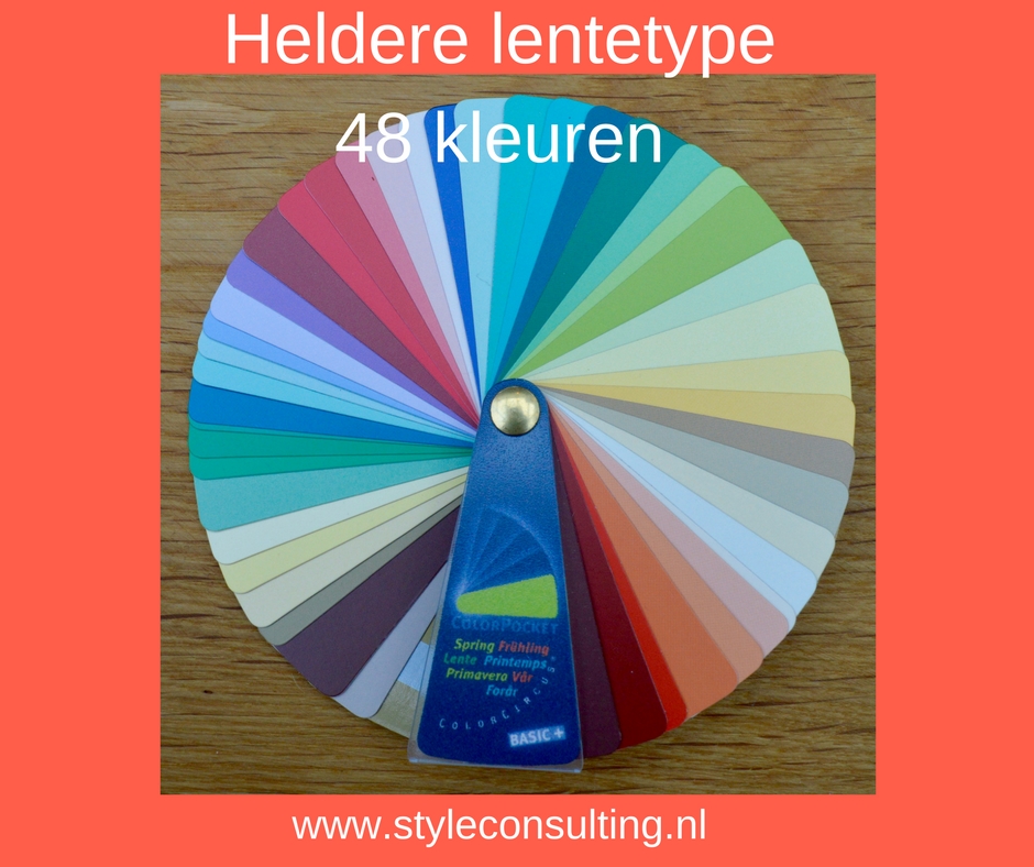 Kleurenwaaier heldere lentetype 48 kleuren Colour Me Beautiful