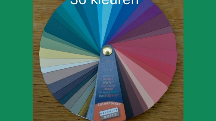 Kleurenwaaier neutrale herfsttype 36 kleuren Colour Me Beautiful