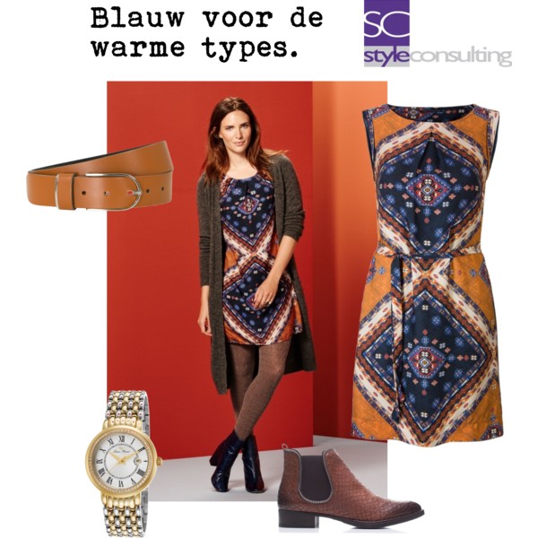 Donkerblauw voor warme kleurtypes.