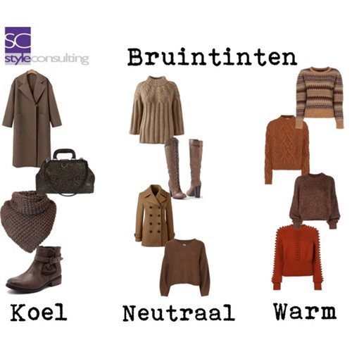 Koele, warme en neutrale bruintinten.