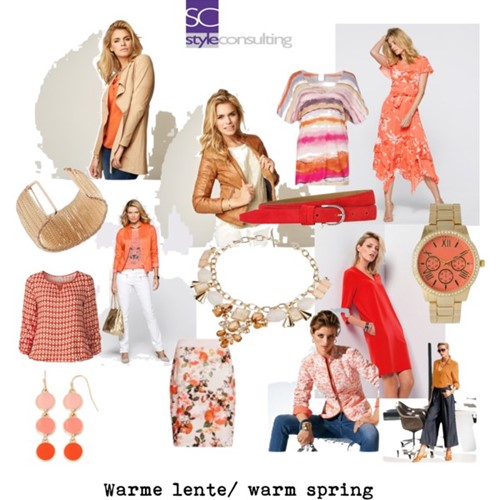 Kleuren en kleding voor het warme lentetype.