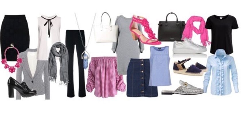 Een handige kledingcapsule voor het werk en vrije tijd.