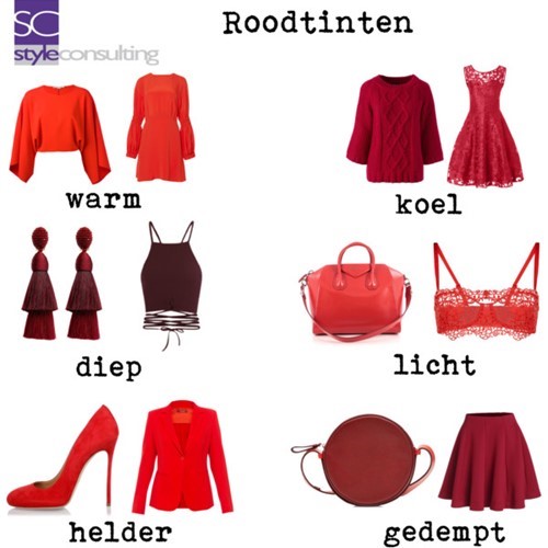 Roodtinten voor alle kleurtypes.