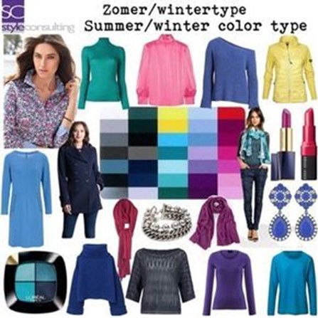 haalbaar deeltje leveren Informatie, kleuren, kleding, make-up, haarkleuren voor het zomer/wintertype  | Style Consulting