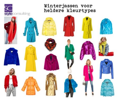 Kleuren en kleding voor het lente/wintertype.