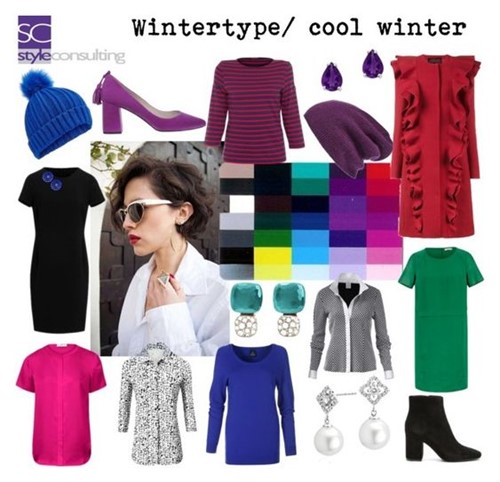 Kleuren voor het koele wintertype.