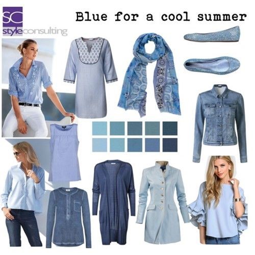 Blauw voor het koele zomertype.