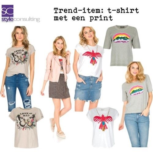 Trend-item: t-shirt met een print.