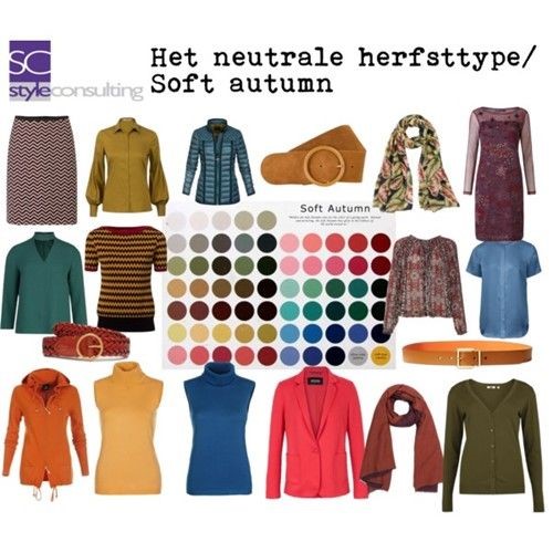 Kleuren en kleding voor het neutrale herfsttype.