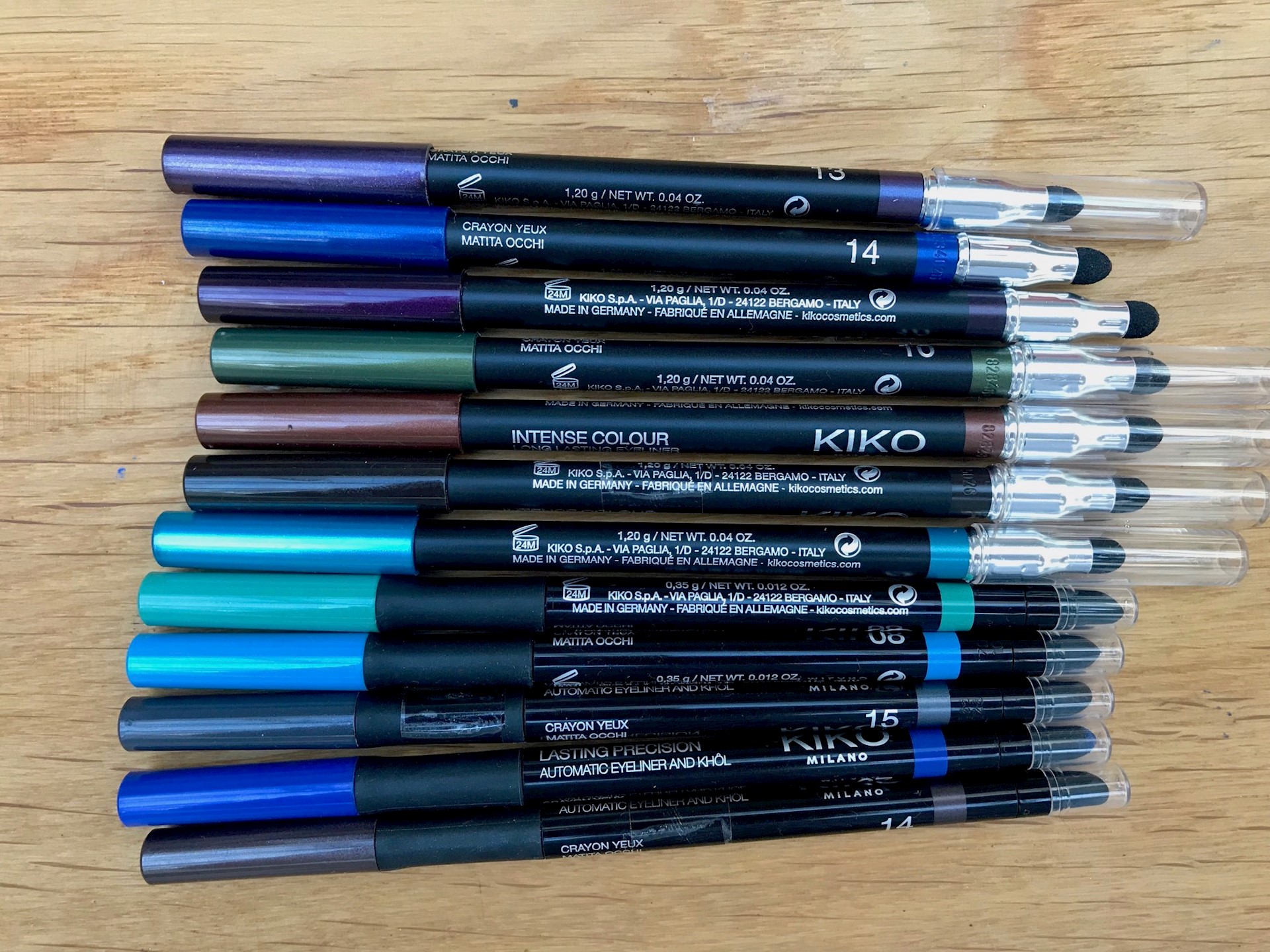 Betaalbare oogpotloden van Kiko Milano.