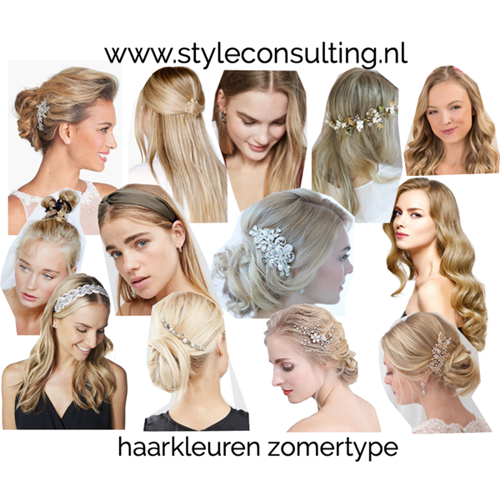 Haarkleuren voor zomertype. Style Consulting