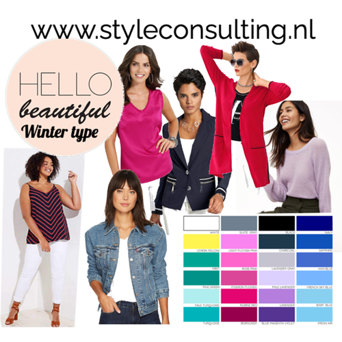 Trend Nauwgezet gans Informatie, kenmerken, kleren, kleuren, make-up wintertype. | Style  Consulting